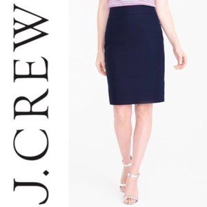 J. Crew Navy Blue Pencil Skirt